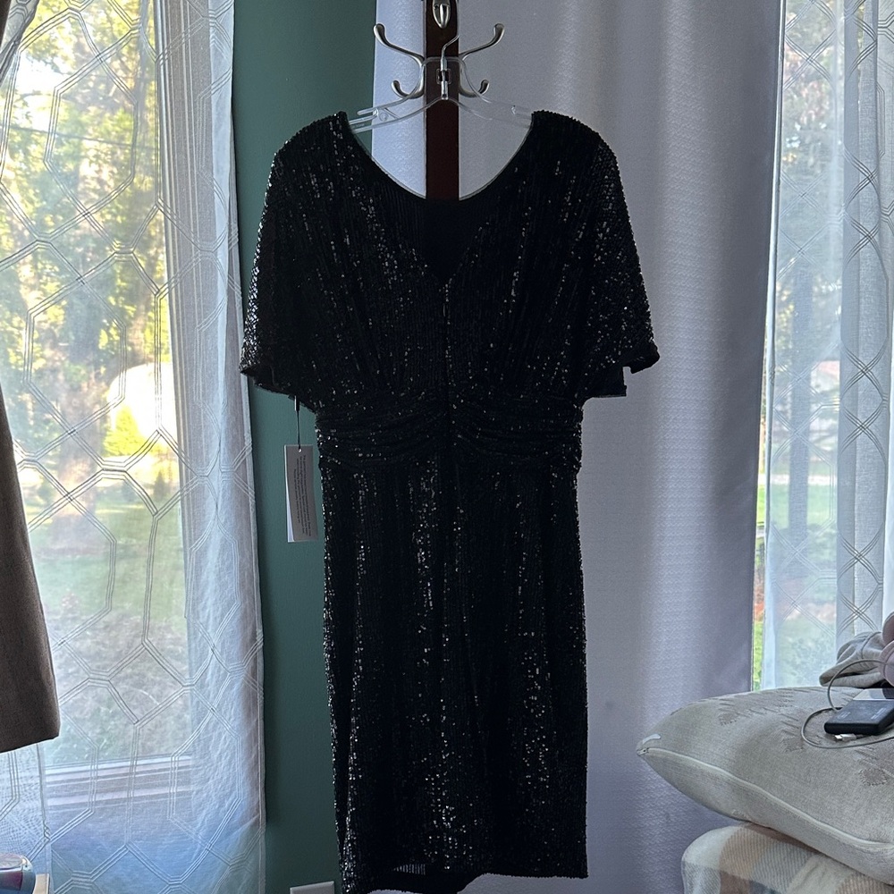 Calvin Klein Black Sequin dress